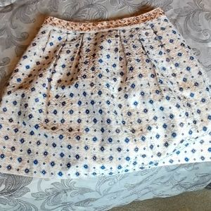 EUC Mi Ami Metallic Beaded Pleated Skirt - Women's Size Medium